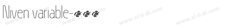 Niven variable字体转换